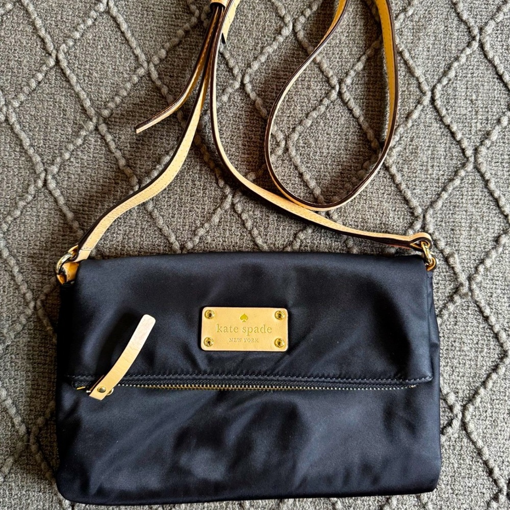 Kate Spade Black Nylon Crossbody Bag